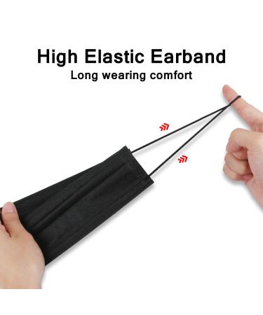 DIOLV Kids Disposable Face Masks - 50 Pcs Black Child Protective Cover Mask - Buy Online on GoSupps.com