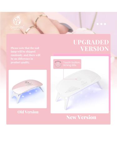 Beetles Poly Extension Gel Nail Kit - Pink Nude All-in-One French Kit with Mini Lamp - Nail Art Starter Kit for Halloween Nails - Buy Online on GoSupps.com