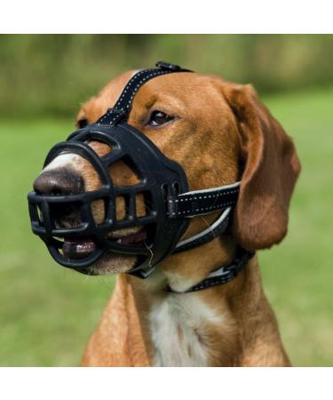 TRIXIE Dog Muzzle - Size L-XL - Black | Comfortable & Secure Fit for Large to X-Large Breeds - Buy Online on GoSupps.com
