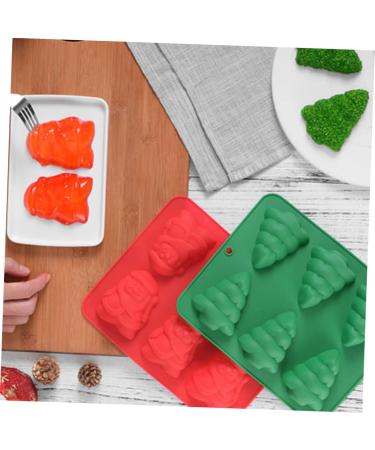 KICHOUSE Christmas Decor Christmas Baking Molds Silicone Molds Ice Cubes Chocolate Pastry Mould Cake Mold Mousse Mold Fudge - Buy Online on GoSupps.com