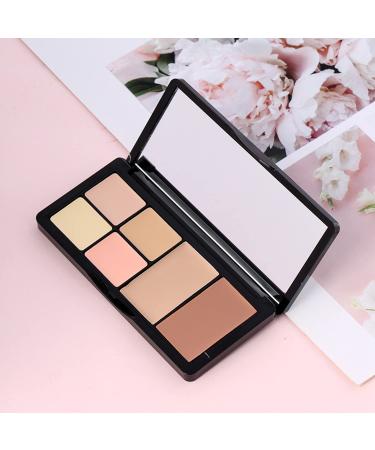 6-Color Correcting Concealer Palette with Brush - Makeup Cream Contour for Dark Circles, Redness, Acne - Contouring & Highlighting Foundation Palette - Buy Online on GoSupps.com