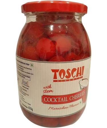 Lucgel Red cherries with stem candied in Toschi cocktail syrup - 1.2 kg - - Buy Online on GoSupps.com