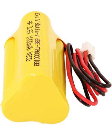 Buy Exell 3.6V 1000mAh NiCD Emergency Light Battery - Replaces LEDR-1 Max Power B2-0031 & More - International Shipping Available - Buy Online on GoSupps.com