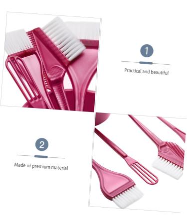 DOITOOL 1 Set Hairdressing Tool Hair Dye Tools Empanada Maker Color Hair Dye Hair Applicator Brush Mixing Tint Bowl Hair Dye Brush Hair Coloring Tool Dedicated Abs Red - Buy Online on GoSupps.com
