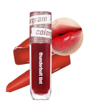 COLORGRAM Thunderbolt Tint Lacquer 01 Romance Tok | with Argan Oil  High Pigment  Vivid Color  Long Lasting Moisturizing Lip Stain  Hydrating  Easily Buildable and Blendable  True K Beauty Makeup  (0.2 fl.oz) 01Romance T...