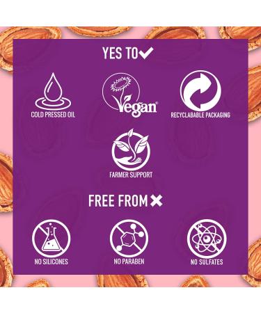 Nature Box Vegan Volume Conditioner - 100% Cold-Pressed Almond Oil Silicone & Paraben-Free 385 ml - Nourish & Boost Hair Volume - Buy Online on GoSupps.com