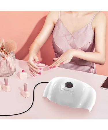 Agate UV LED Nail Lamp - 36W Professional Gel Nail Dryer with Dual Light Source 3 Timer Settings & Portable Design for Home & Studio Use - Buy Online on GoSupps.com