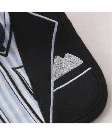 FEIFEI'S BOW 2PCS Baby Kids Bibs Set - Gentleman Bow Design - Cotton Feeding Apron for Boys - Buy Online on GoSupps.com