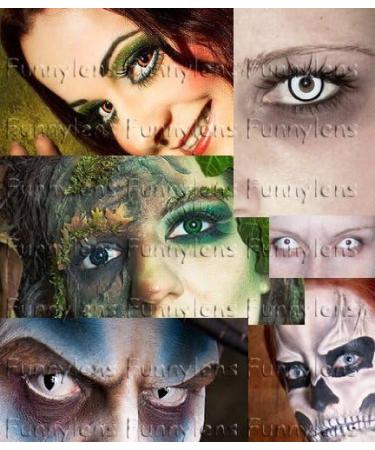 Funnylens Green Yellow Snake Eyes Contact Lenses | Perfect for Halloween & Carnivals | Free Lens Case Included - Buy Online on GoSupps.com