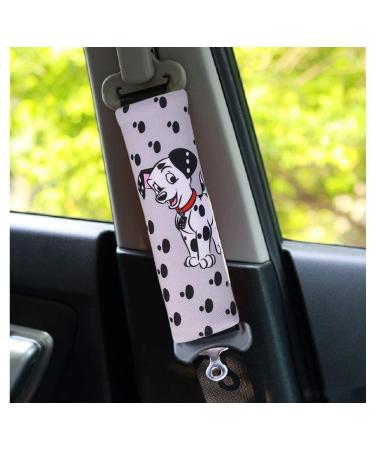 Fontee 2-Pack Car Seat Belt Pads for Kids & Adults - Shoulder Pillow Covers - Dalmatian Dog Design - Enhance Safety & Comfort - Buy Online on GoSupps.com
