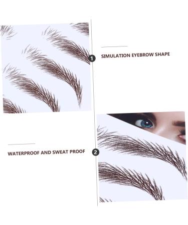 Beavorty 12 Pcs Eyebrow Stickers Tool Waterproof Makeup Imitation Eyebrow Make up Makeup Tools 4d - Buy Online on GoSupps.com