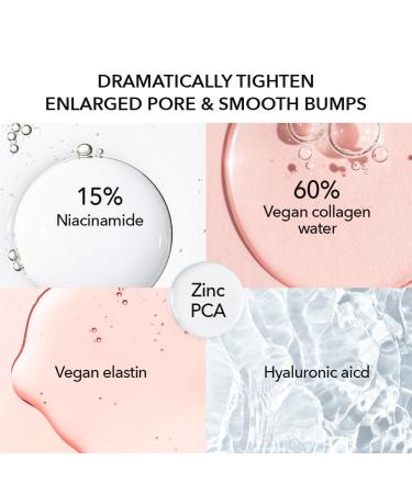 Collagen Niacinamide Serum 50ml | Vegan Anti-Aging Skincare for Discoloration & Pore Minimization | Korean Formula Paraben-Free 63% Collagen Water 15% Niacinamide - Buy Online on GoSupps.com