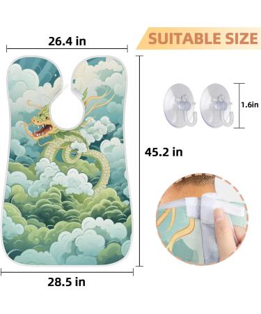 Dragon Beard Bib Apron - Best Beard Hair Catcher for Men | Perfect Father's Day & Christmas Gift for Dad & Husband - Buy Online on GoSupps.com