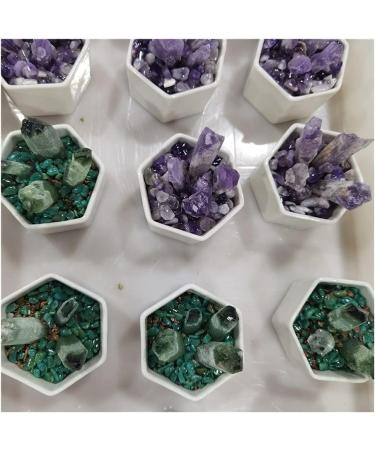 Natural Metallic Crystal Clusters Crystal Cluster Stones Specimen Home Decoration Crafts Decoration Ornament Beautiful Crystal Cluster (Color : Light Grey Size : 4X-Large) 4X-Large Light Grey - Buy Online on GoSupps.com