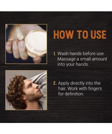 Woody's Styling Cream for Men - Flexible, Water-Soluble, CurlyWavy Hair Control, 3.4 oz - Buy Online on GoSupps.com