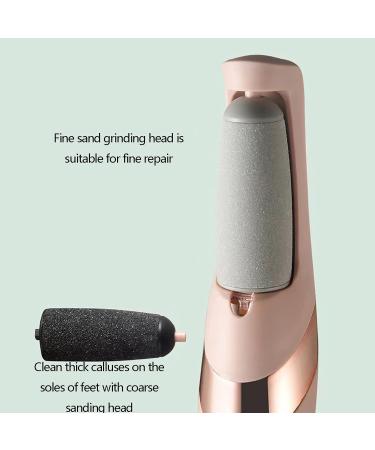 Electric Foot Grinder Foot exfoliator USB Charging Smooth Foot Care Pedicure Tool for Removing callose Cracked and Dry Dead Skin with Two Replacement Rollers and USB Cable - Buy Online on GoSupps.com