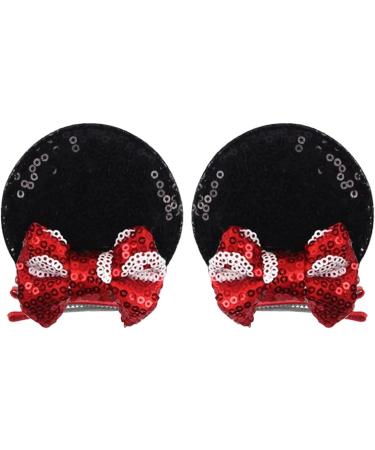 New 2025 Cute Glitter Mouse Ears Bow Hair Clips Festival Hairpins Party Gift Barrettes New For Fashion Hair Accessories Jewelry Fashion Accessories Creative Gift - Buy Online on GoSupps.com
