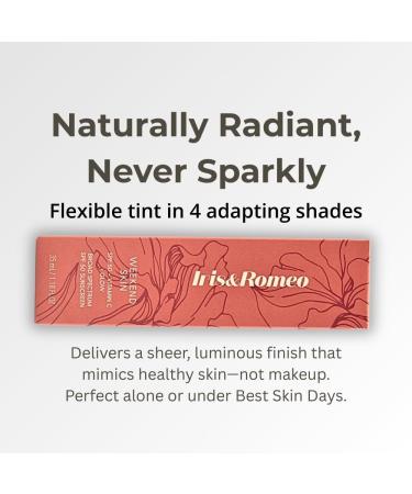 IRIS&ROMEO Weekend Skin SPF 50 Warm Glow Mineral Sunscreen with Vitamin C & Niacinamide for Dewy Golden Finish 1.18 fl oz - Buy Online on GoSupps.com