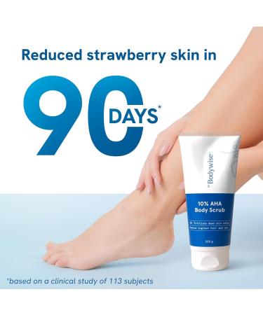 Be_Bodywise 10% Lactic AHA Exfoliating Body Scrub - Tan Removal & Soft-Smooth Skin for Women | 200g - International Shipping Available - Buy Online on GoSupps.com