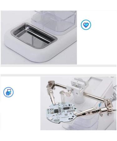 Desktop LED Illuminated USB Auxiliary Clip Welding Repair Reading Multifunctional High Power Double Lens Magnifier - Buy Online on GoSupps.com