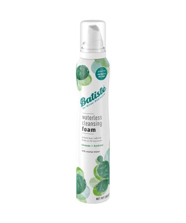 Batiste Waterless Cleansing Foam Cleanse and Hydrate with Cactus Water  3.60 OZ  White