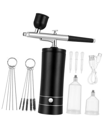 Angoily 1 Set Air Brush for Nails Nail Art Supplies Makeup Kits Painting Kit Cordless Airbrush Compressor Airbrush Painted Electric Spraygun Airbrush Makeup Aluminum Alloy Paint Cake 12.00X4.20X4.20CM Picture 1