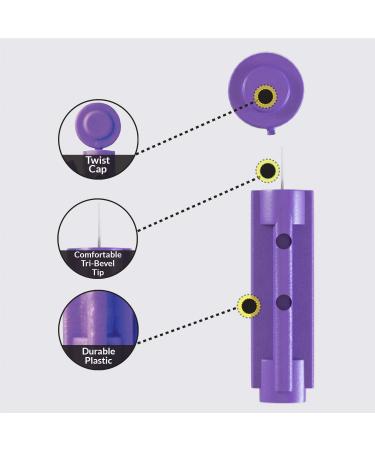 Ever Ready First Aid 30G Purple Lancets - 300 Count | Sterile Twist-Cap for accurate blood sampling - Buy Online on GoSupps.com