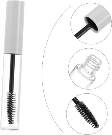 Beatifufu 10pcs Eyelash Tube Eyelash Growth Tubes Clear Mascara for Eyelashes Clear Mascara Tube Plastic White - Buy Online on GoSupps.com