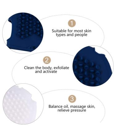 Heallily Silicone Shower Glove Brush 2pcs - Body Massage & Scrubber Gloves - Buy Online on GoSupps.com