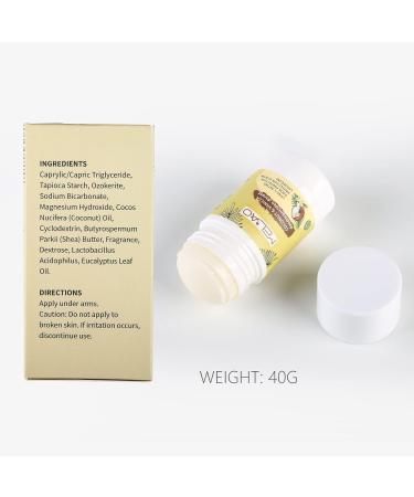 Natural Deodorant for Women and Men Aluminum Free Body Deodorant Antiperspirant Deodorant Solid Stick Cream long lasting Odor Control Eliminate Relaxing Armpit Sweat (coconut vanilla type 40g) - Buy Online on GoSupps.com