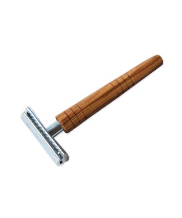 DOM safety razor -CLASSIC- with olive wood handle (with handle "Short Anna")
