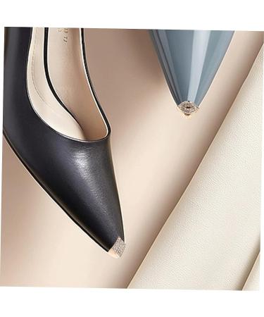 DOITOOL Shoe Repair Kit - 2 Pairs High Heel Toe Protection & Pointy Heels Cover Up - Golden Iron Pointed Toe Heels - Buy Online on GoSupps.com