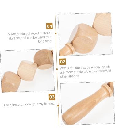 Shop Lurrose Wooden Roller Massage Stick - Beech Massage Roller for Deep Tissue Relief | International Shipping Available - Buy Online on GoSupps.com