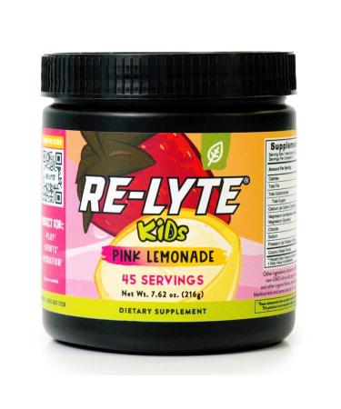 REDMOND Re-Lyte Kids Hydration Electrolyte Mix Powder Pink Lemonade 7.62 oz