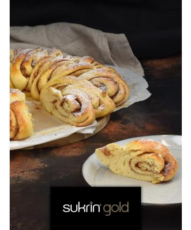 Sukrin Gold - Natural Brown 1:1 Sugar Substitute | Erythritol and Stevia Sweetener | Zero Calorie | Keto and Low Carb Diets | 500g (Pack of 1) - Buy Online on GoSupps.com
