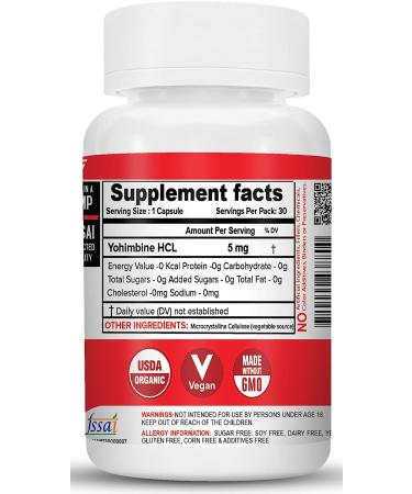 NutriJa Yohimbine 5mg - 30 Capsules | Natural Fat Burner and Energy Booster - Buy Online on GoSupps.com