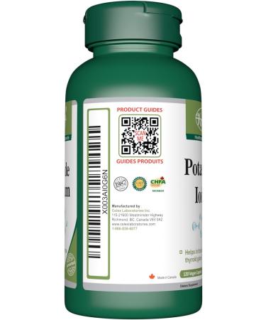 VORST Potassium Iodide 800mcg 120 Vegan Capsules | Thyroid Support Supplement for Women & Men | Iodine | KI | Powder Pills | Alternative to Tablets | 1 Bottle 1 count (Pack of 120) - Buy Online on GoSupps.com