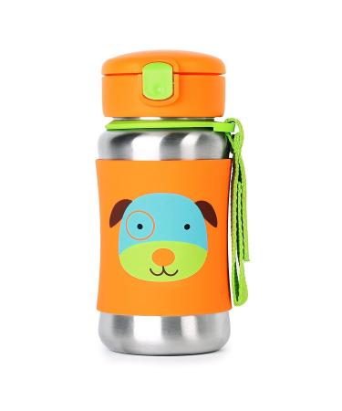 Skip Hop Toddler Sippy Cup with Straw  Zoo Stainless Steel Straw Bottle  Dog - Buy Online on GoSupps.com