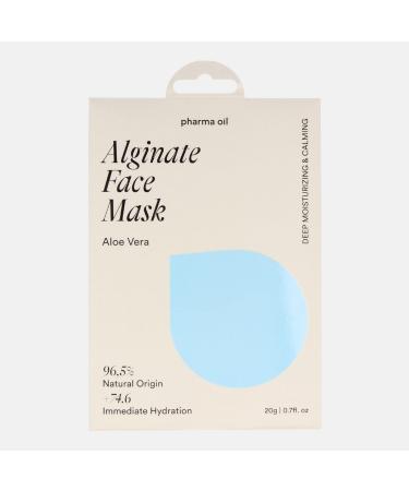 Pharma Oil Hydra Moisture mask with algae - Peel Off Mask Face For Skin Care - Anti Pickel & Acne Treatment - Pore Minimizer - Aloe Vera Mask for Skincare Products - 20G