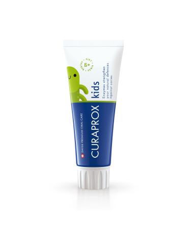 Curaprox Children's Toothpaste CS Kids Mint 60ml - Toothpaste for Kids 6 + Years with 1 450 ppm Fluoride - SLS Free Microplastic Free & Triclosan Free Kids Toothpaste. Mint 60 ml (Pack of 1) - Buy Online on GoSupps.com