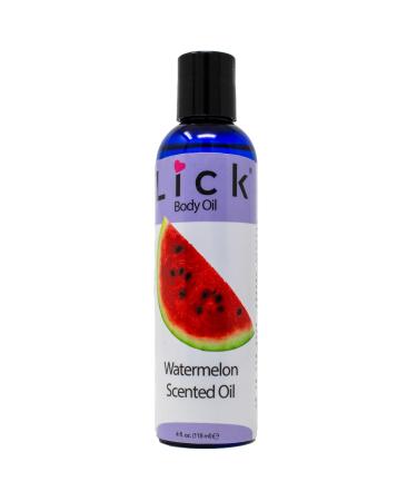 LICK Watermelon Scented Body Oil - Vitamin E Infused Moisturizing and Hydrating After Shower Body Oil Antioxidant Protection Soothing Aromatherapy - Natural and Gentle for All Skin Types