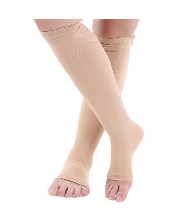 XXL Compression Socks for Men & Women - Elastic Sports Calf & Knee Support for Varicose Veins - Best for Work & Sports - Buy Online on GoSupps.com
