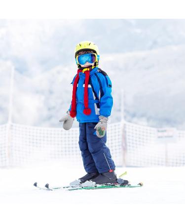 QKURT Kinder Ski Gloves - Warm Dinosaur Gloves for Kids 2-5 Years | Cold Weather Faustlings for Toboggan Snowboard Skating & Cycling - Gray - Buy Online on GoSupps.com