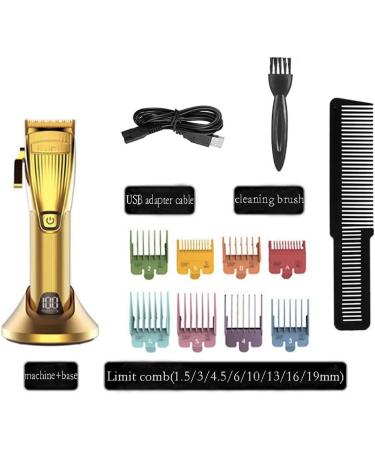 Hair Clippers for Men 2PCS Professional LCD Display Electirc High Speed Motor Hair Clipper Barber Shop Rechargeable Hair Timmer Powerful Hair Cutting - Buy Online on GoSupps.com