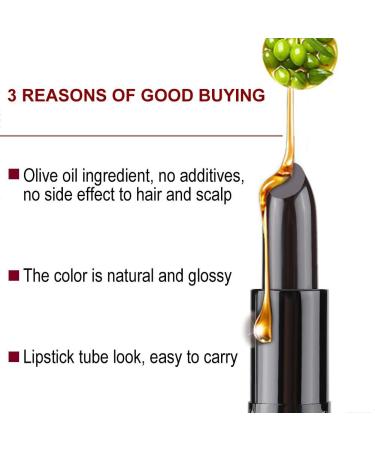 Buy Dark Brown Temporary Hair Color Pen - Washable Non-Toxic Hair Chalk for DIY Hair Dye & White Hair Coverage | 3.5g Stick - Buy Online on GoSupps.com