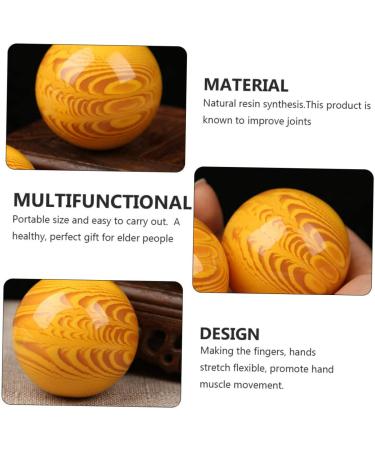Seewide 4-Piece Health Balls - Lacrosse Balls for Acupuncture Baoding & Muscle Relaxation | Natural Quartz Resin Massage Therapy - Buy Online on GoSupps.com