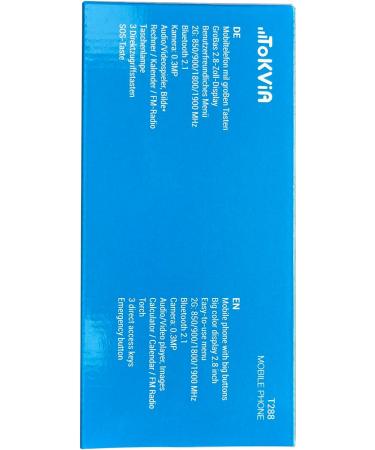 TOKVIA T288 Big Button Mobile Phone for Seniors with SOS Button | Large 2.8 Display | UK Charger & Charging Dock Include - Buy Online on GoSupps.com