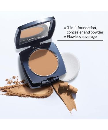 Avon True Flawless 3-in-1 Cream To Powder Compact Conc/Foundation/Powder Light Caramel 9g - True Blue IQ Technology (Pack of 1) - Buy Online on GoSupps.com