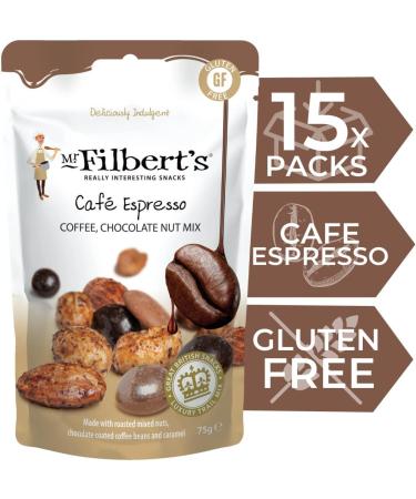 Mr Filbert's - Caf Espresso Chocolate & Nut Mix 8 x 75g - Buy Online on GoSupps.com