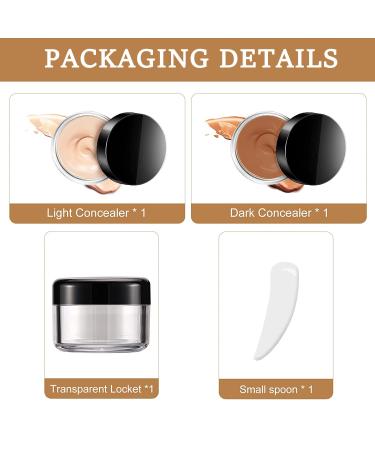 Tattoo Cover Up Concealer Set - Waterproof Skin Concealer in 2 Colors - Buy Online on GoSupps.com